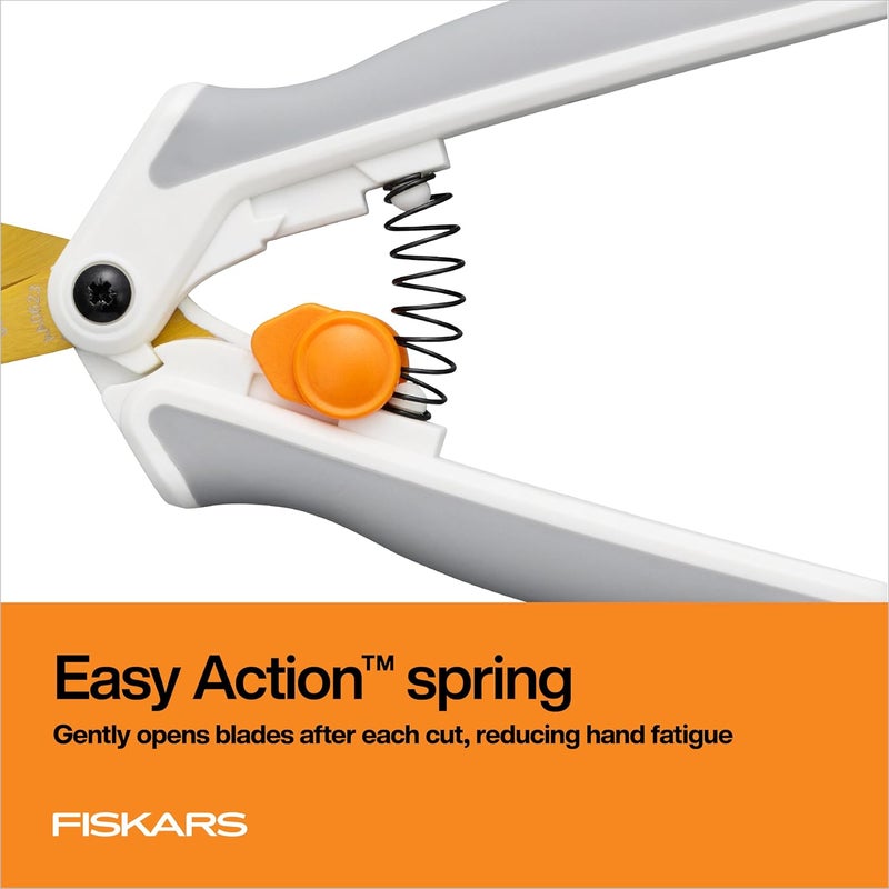Fiskars Easy Action Micro-Tip Titanium Scissors, Sharp Blades for Cutting Precision and Angles with Easy Action Spring Design, Crafting Supplies, SoftGrip Assisted Handle - Image 5